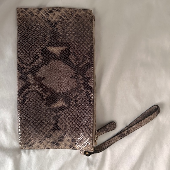 Michael Kors Snake Print Clutch - Picture 2 of 5